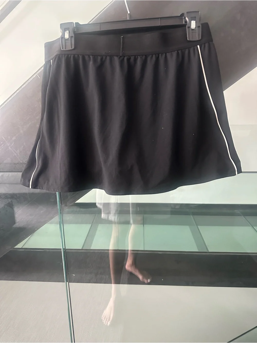 Nike Black Skort with White Accent Piping
